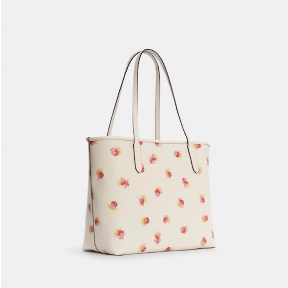 Coach City Tote With Pop Floral Print - Picture 10 of 10